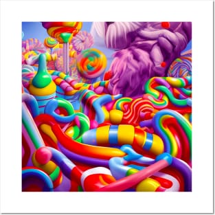 Candy Landscape - AI Art Posters and Art